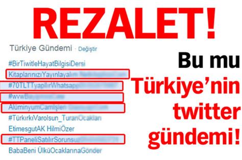 Twitter türkiye gündem